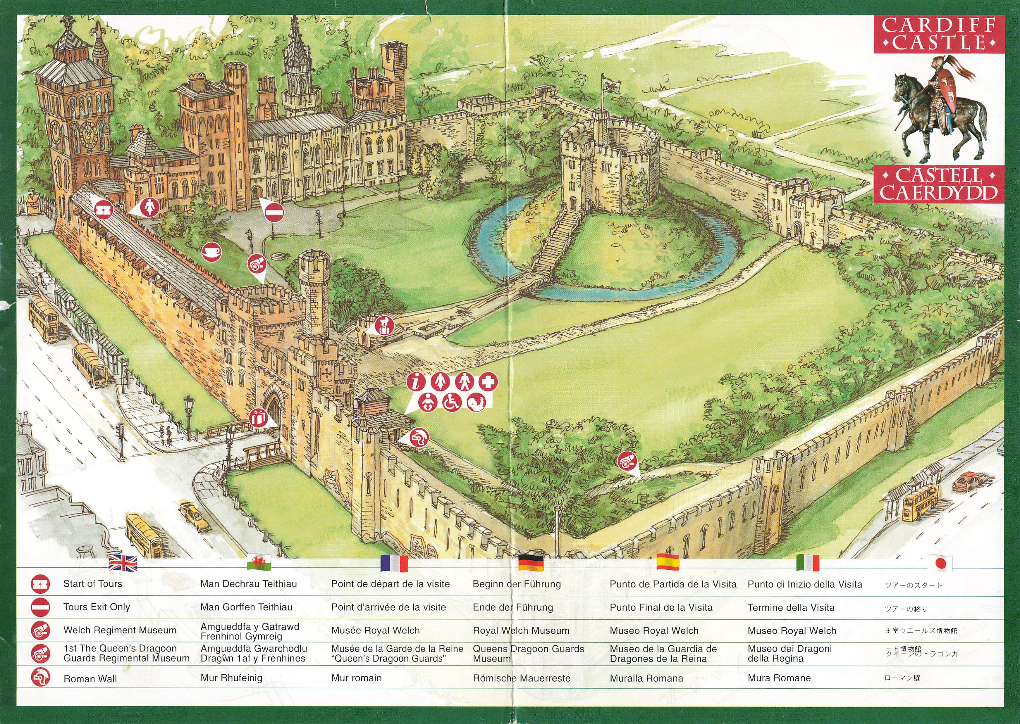 Cardiff Castle Tour Sheet (2003) Page 01