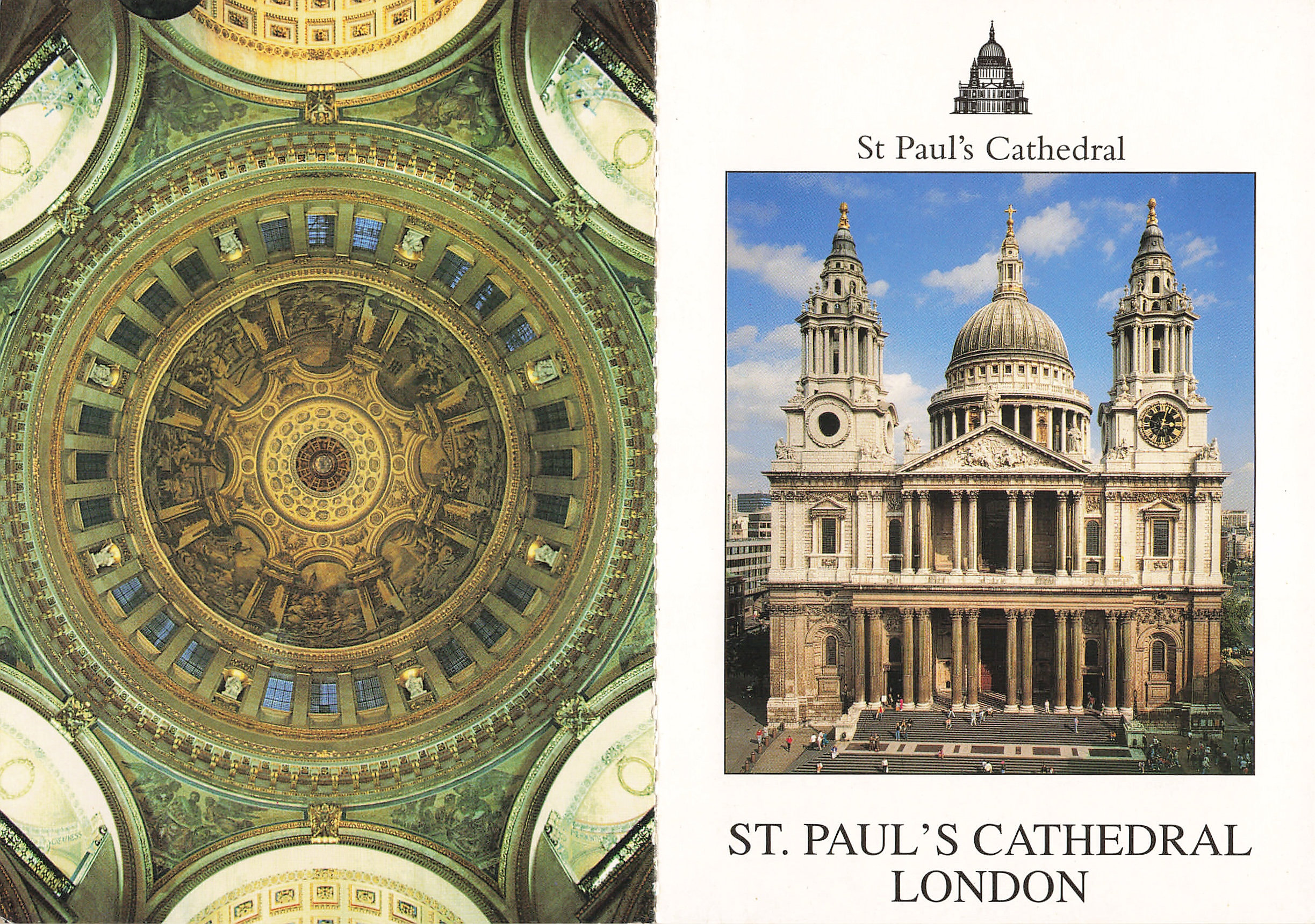 ST Paul's Cathedral Postcard set (Front)